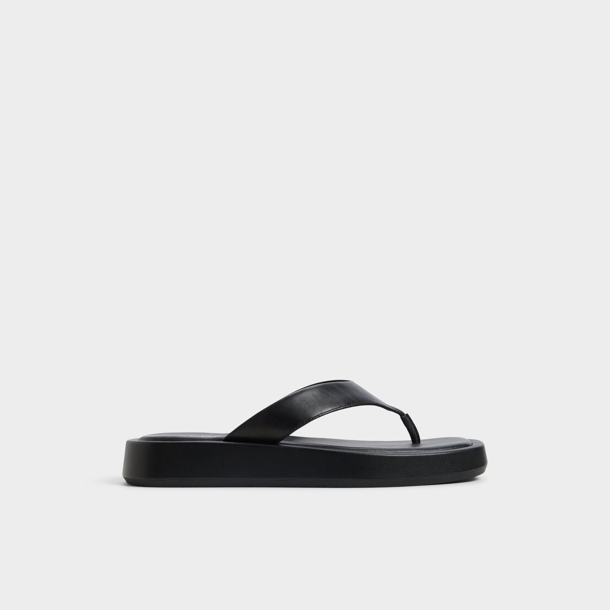 Aldo Grettle Black Women's Flats - Flip flop, Flatform Women