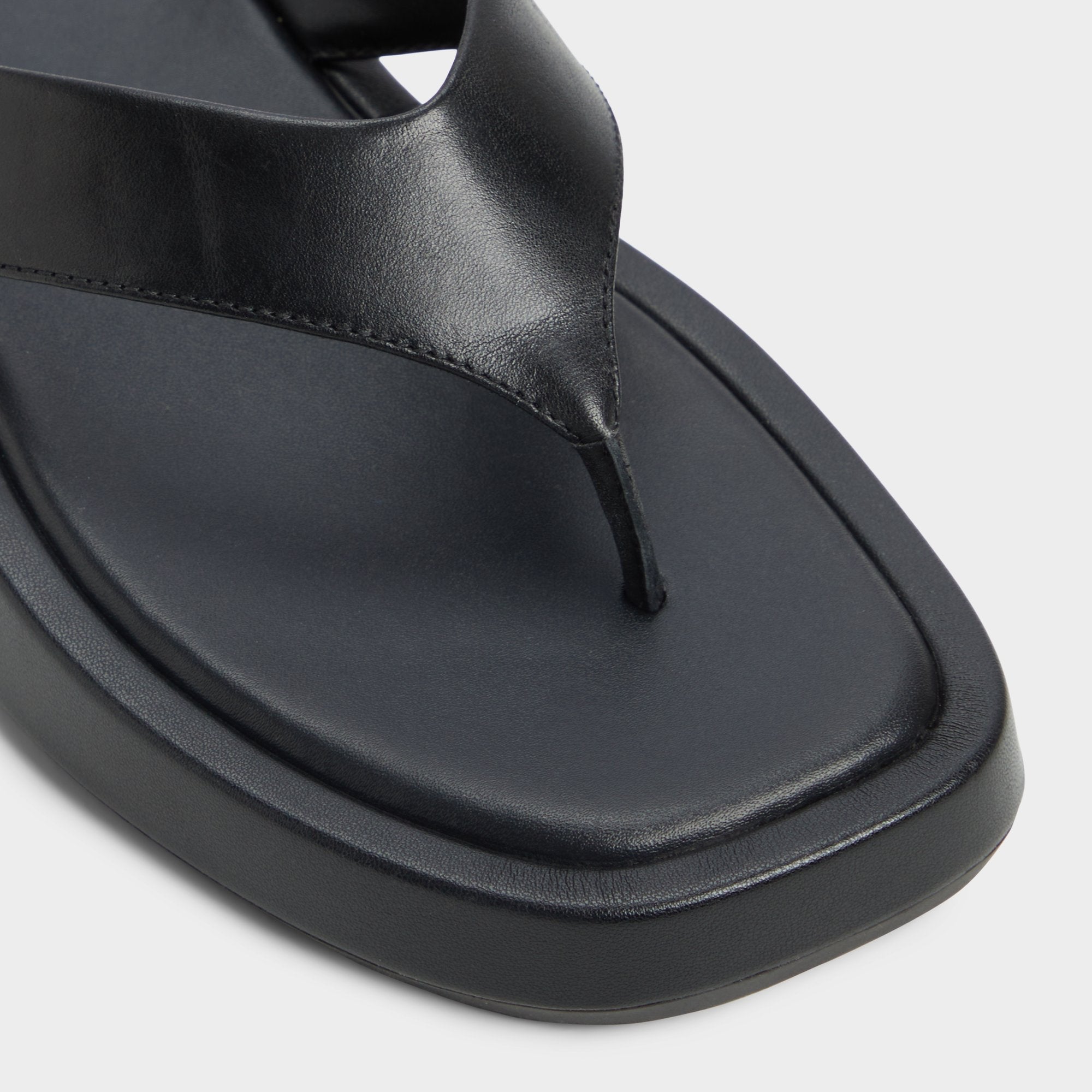 Aldo Grettle Black Women's Flats - Flip flop, Flatform Women