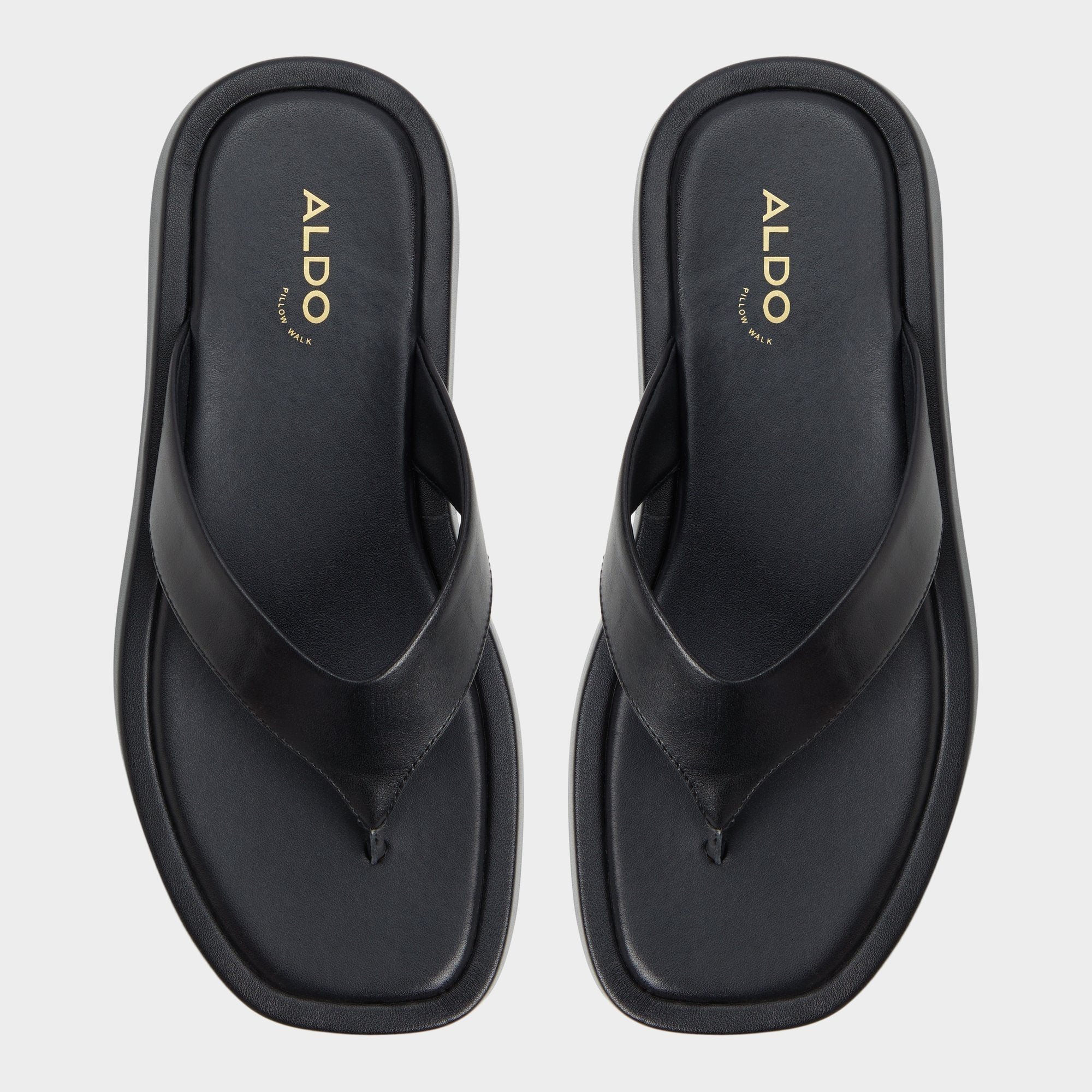 Aldo Grettle Black Women's Flats - Flip flop, Flatform Women