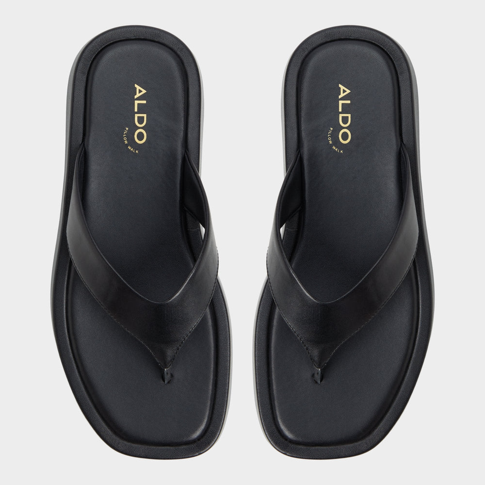 Aldo Grettle Black Women's Flats - Flip flop, Flatform Women