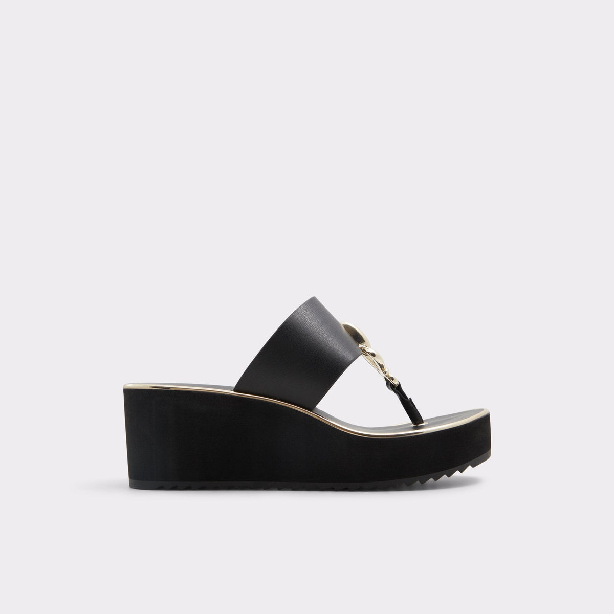 Aldo Penelopy Black Women's Wedges - Wedge sandal, Wedge heel Women