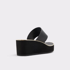 Aldo Penelopy Black Women's Wedges - Wedge sandal, Wedge heel Women
