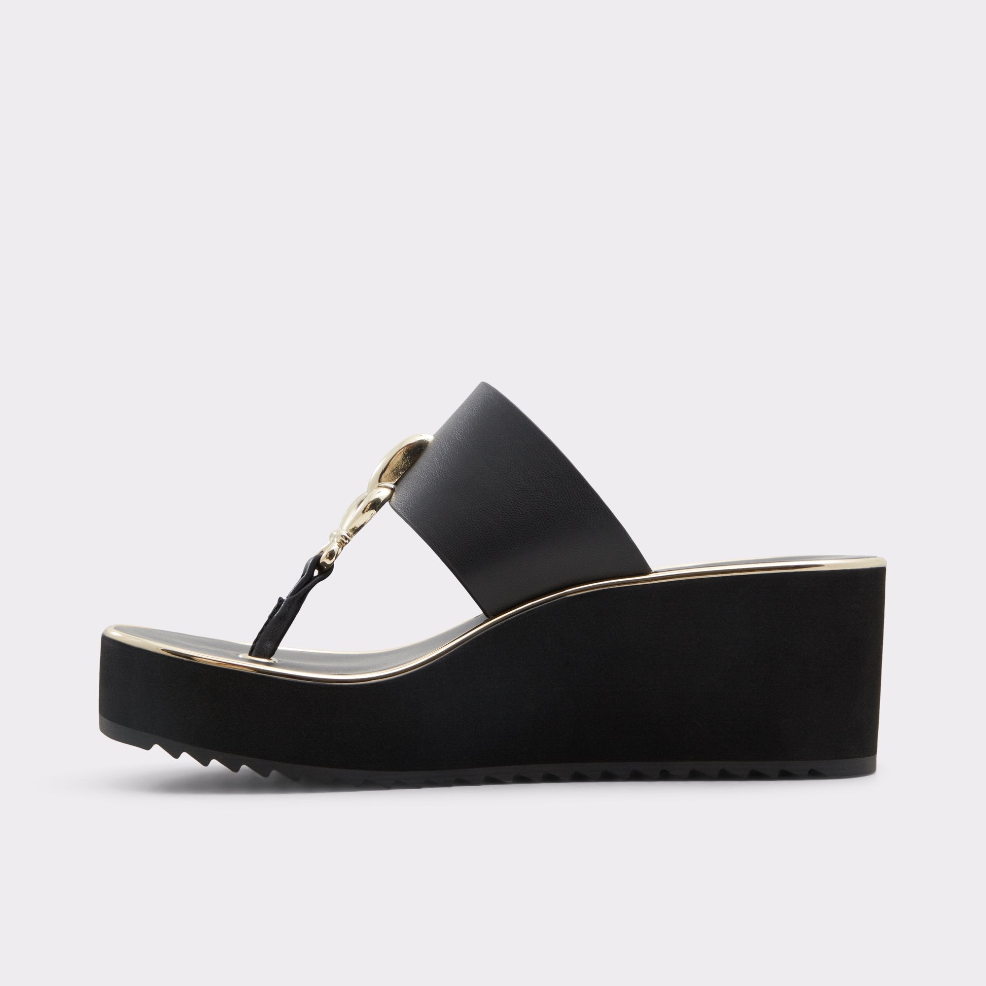 Aldo Penelopy Black Women's Wedges - Wedge sandal, Wedge heel Women
