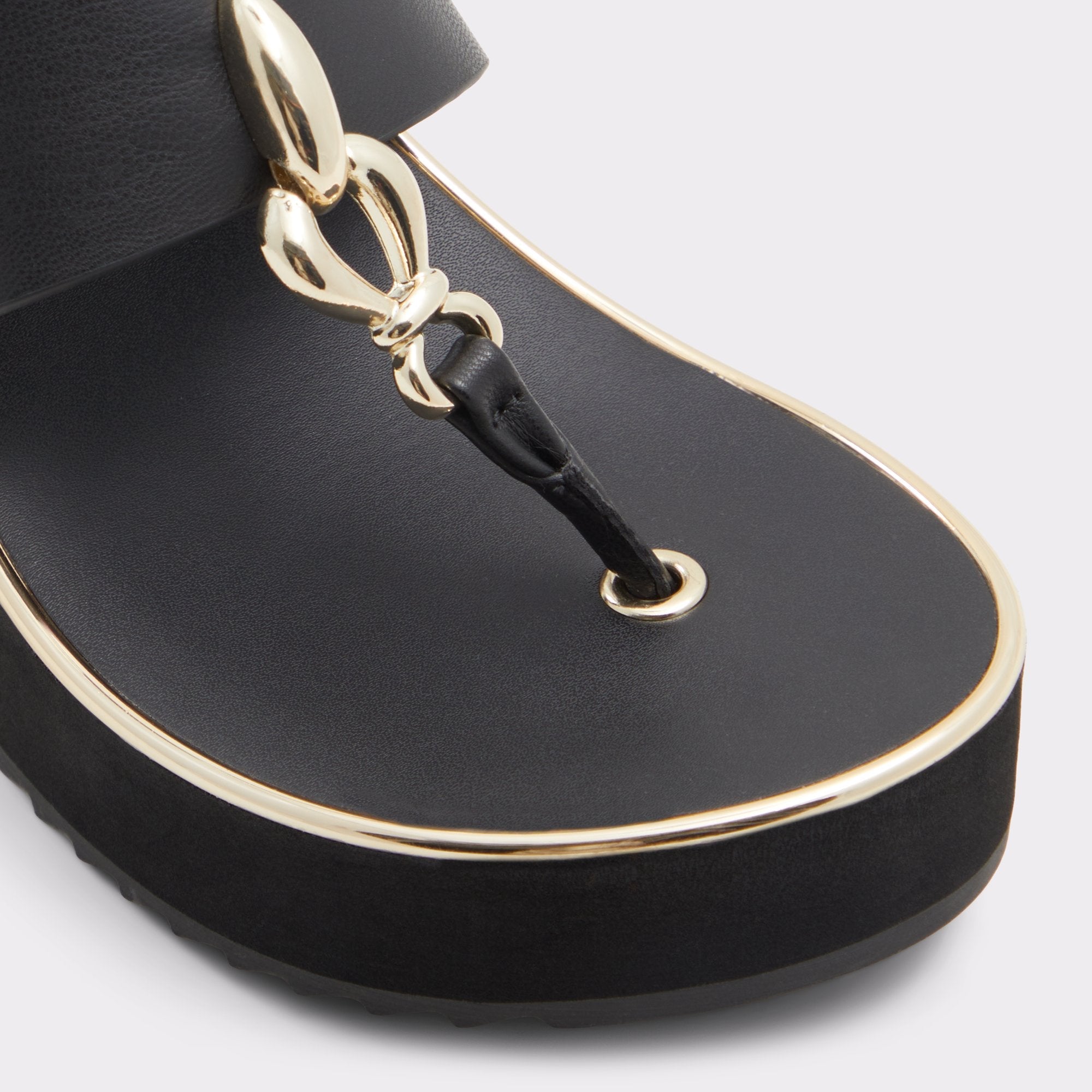 Aldo Penelopy Black Women's Wedges - Wedge sandal, Wedge heel Women