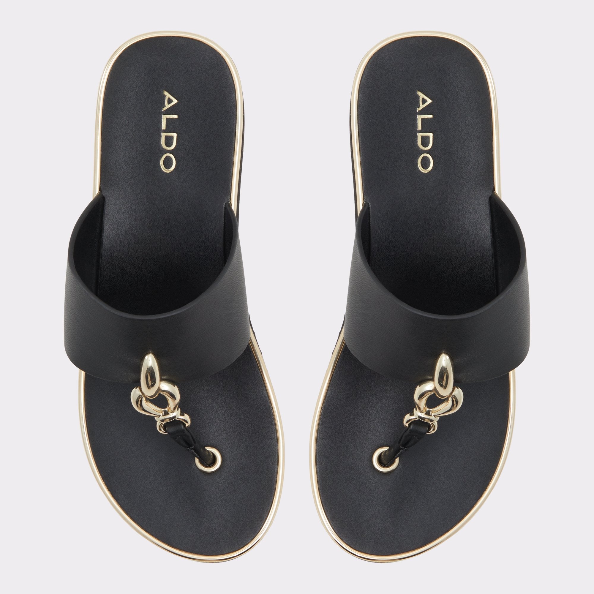 Aldo Penelopy Black Women's Wedges - Wedge sandal, Wedge heel Women