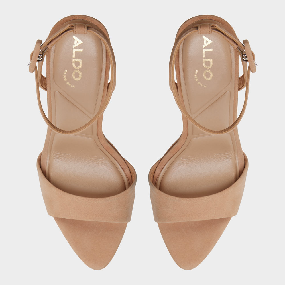 Aldo Ivette in Medium Beige - Strappy heeled sandal, Platform Women