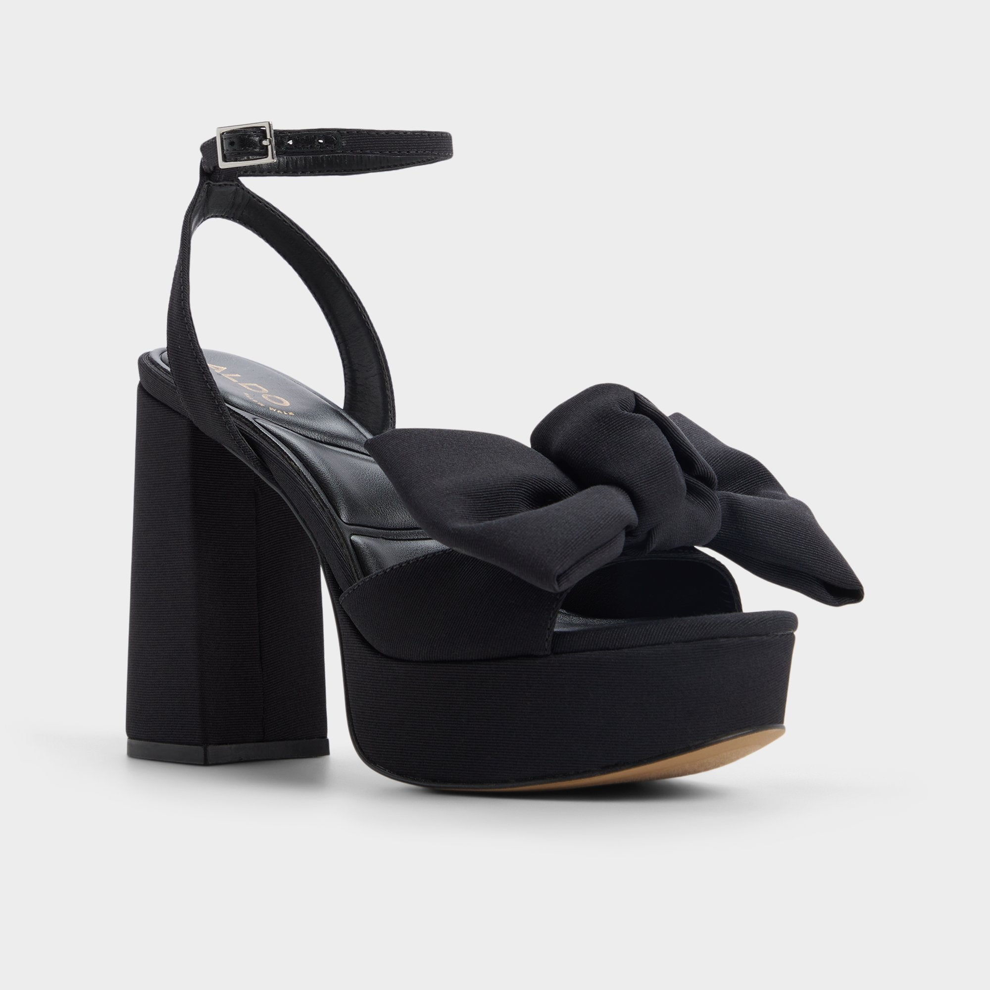 Aldo Luscious in Black 14154112 - Strappy heeled sandal, Platform Women