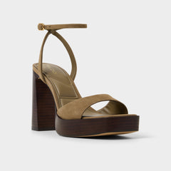 Aldo Lothon in Other Green - Strappy heeled sandal, Platform Women