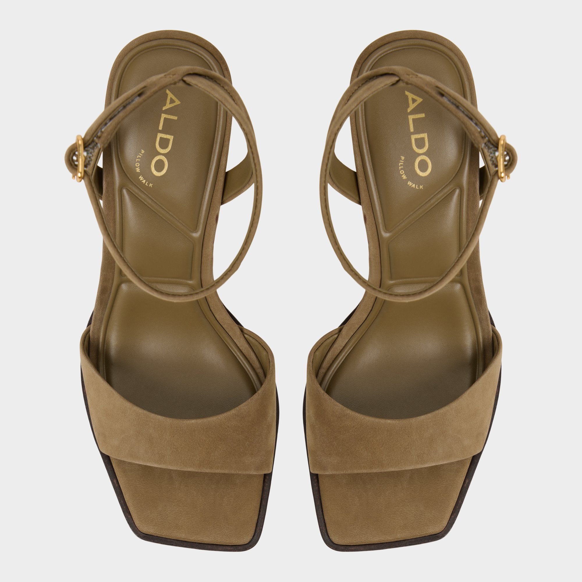 Aldo Lothon in Other Green - Strappy heeled sandal, Platform Women