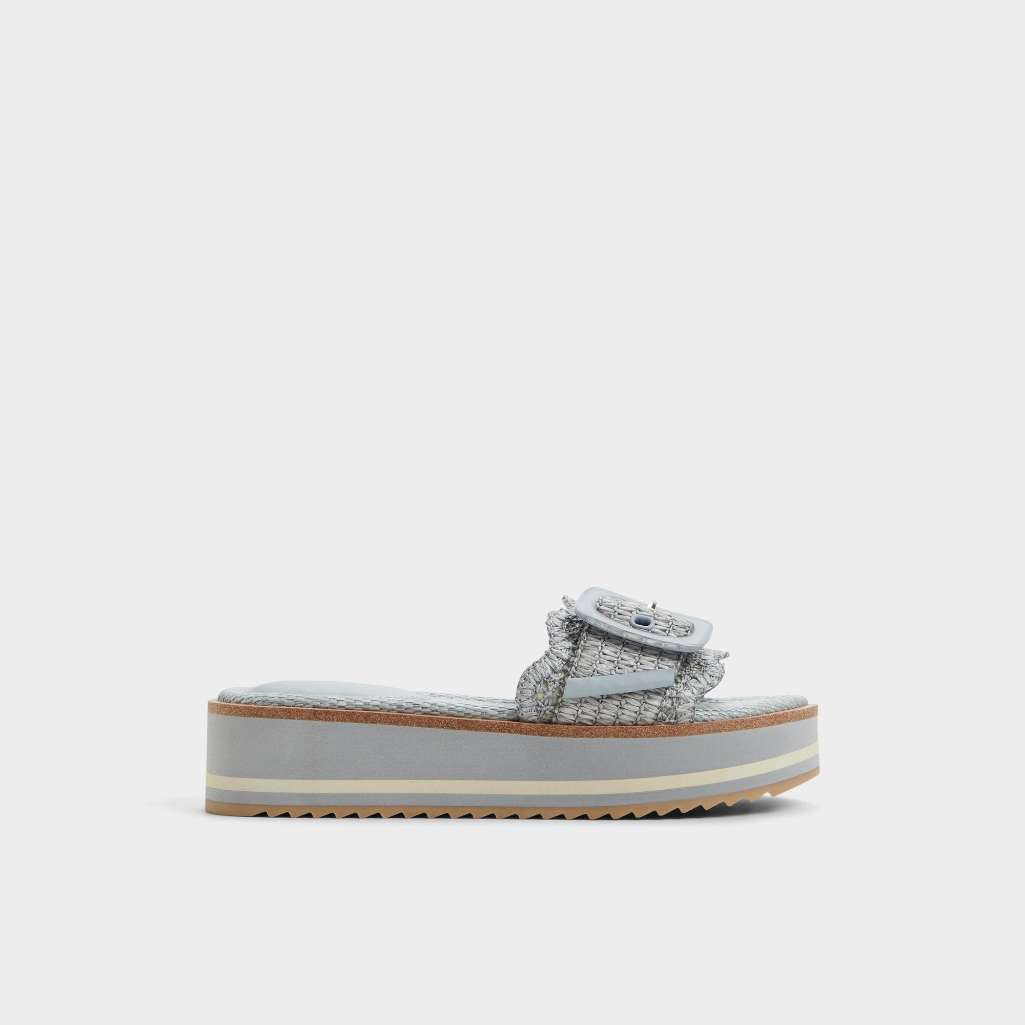 Aldo Wavynelly Other Blue Women's Flats - Slide sandal, Platform Women