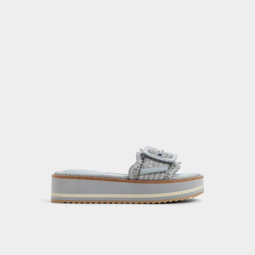 Aldo Wavynelly Other Blue Women's Flats - Slide sandal, Platform Women