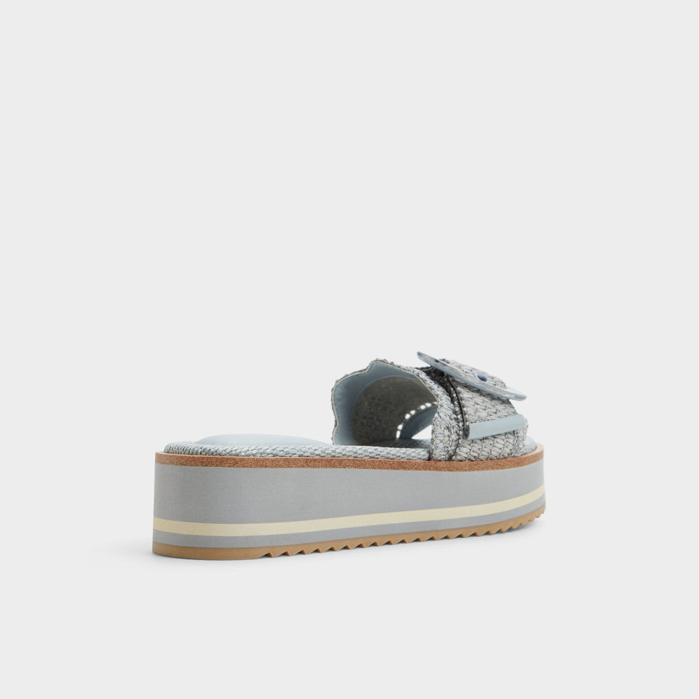 Aldo Wavynelly Other Blue Women's Flats - Slide sandal, Platform Women