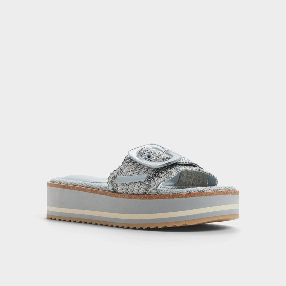 Aldo Wavynelly Other Blue Women's Flats - Slide sandal, Platform Women