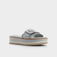 Aldo Wavynelly Other Blue Women's Flats - Slide sandal, Platform Women