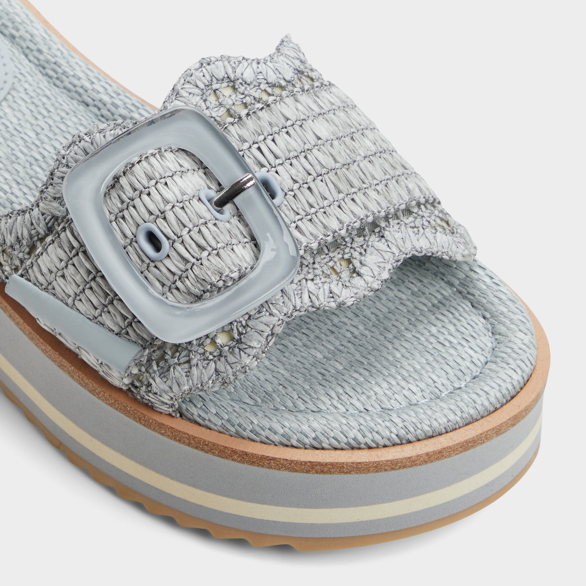 Aldo Wavynelly Other Blue Women's Flats - Slide sandal, Platform Women