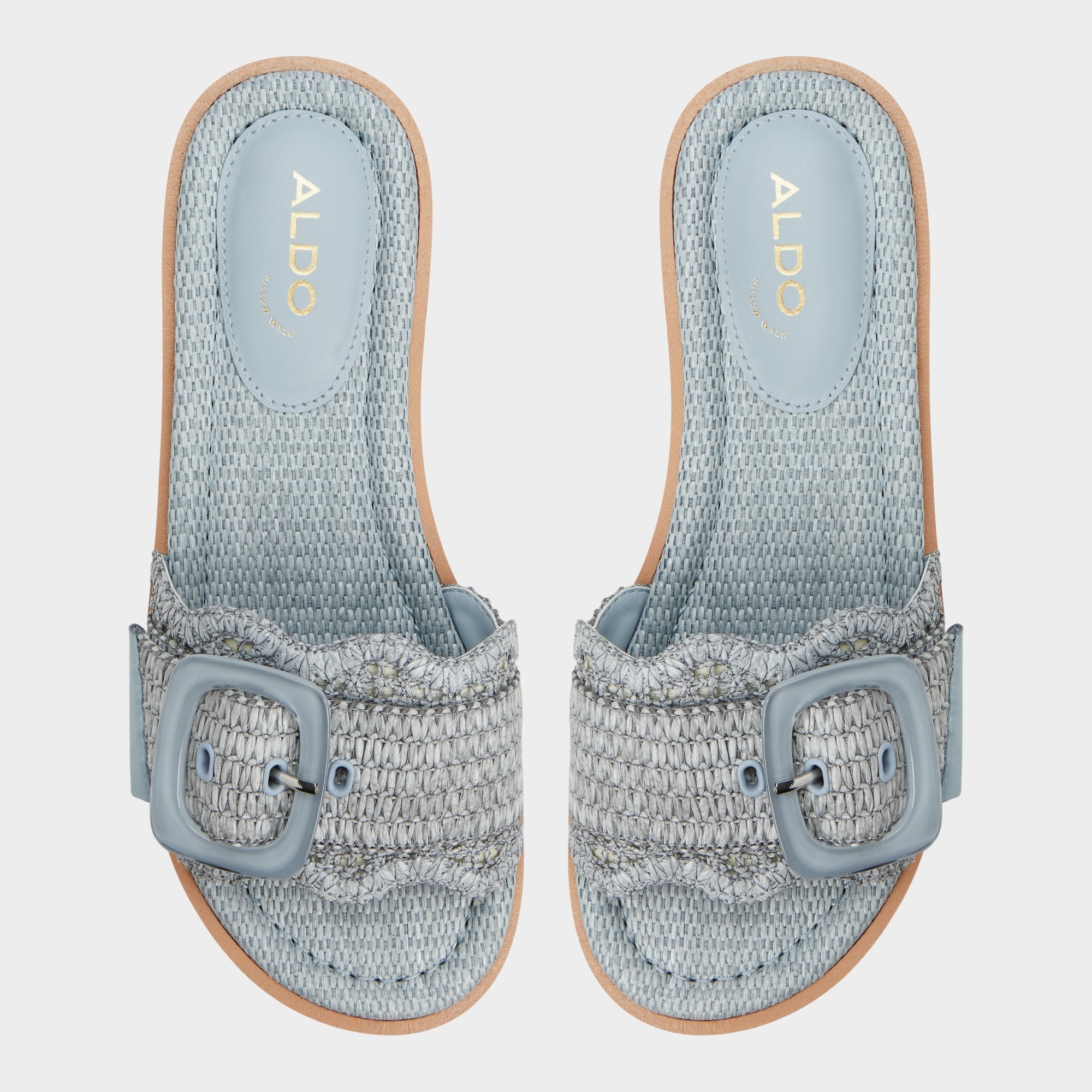 Aldo Wavynelly Other Blue Women's Flats - Slide sandal, Platform Women