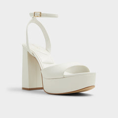 Aldo Valoria White Women's Platform sandals - Strappy heeled sandal Women