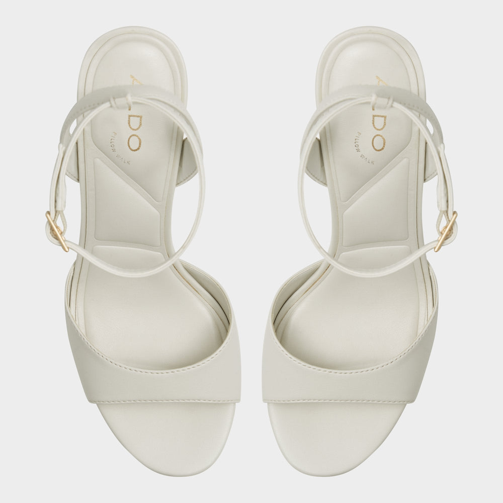 Aldo Valoria White Women's Platform sandals - Strappy heeled sandal Women