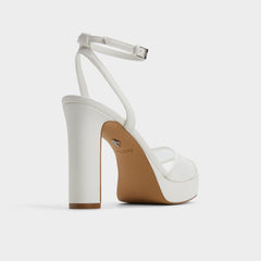 Aldo Chicglimmer Other White Women's Platform sandals - Strappy heeled sandal, Block heel Women