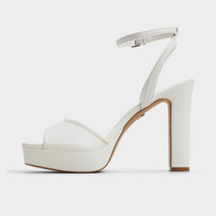 Aldo Chicglimmer Other White Women's Platform sandals - Strappy heeled sandal, Block heel Women