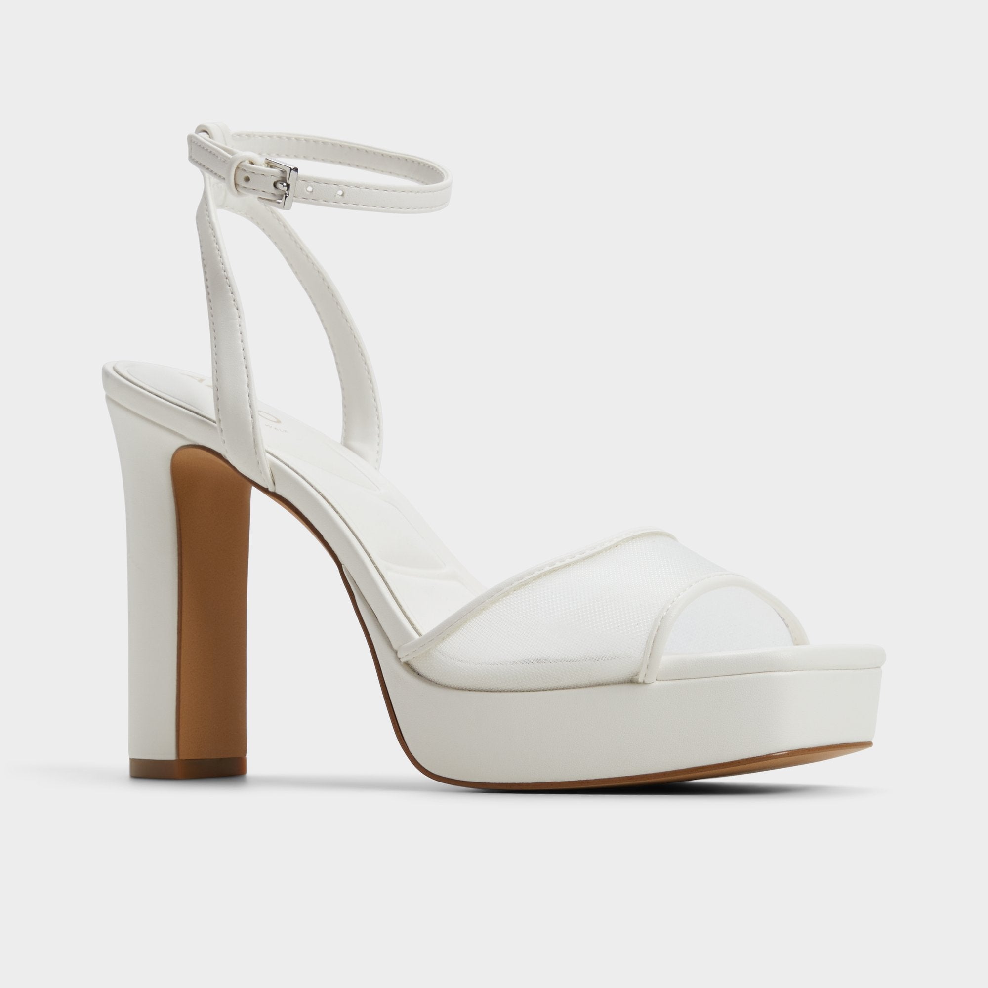 Aldo Chicglimmer Other White Women's Platform sandals - Strappy heeled sandal, Block heel Women