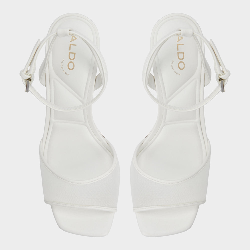 Aldo Chicglimmer Other White Women's Platform sandals - Strappy heeled sandal, Block heel Women