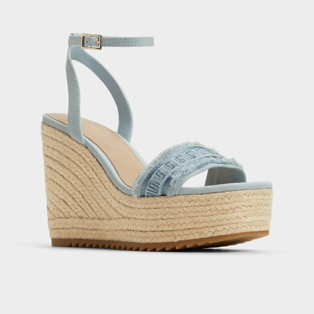 Aldo Aberitram Denim Women's Platform sandals - Wedge sandal Women