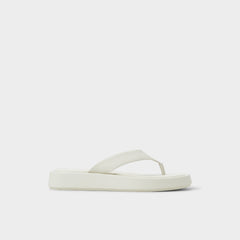Aldo Grettle White/Bone Women's Flats - Flip flop, Flatform Women