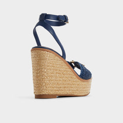 Aldo Ybylin Navy Women's Platform sandals - Wedge sandal Women