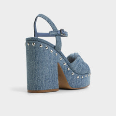 Aldo Ulialdan Blue Combo Women's Platform sandals - Strappy heeled sandal Women