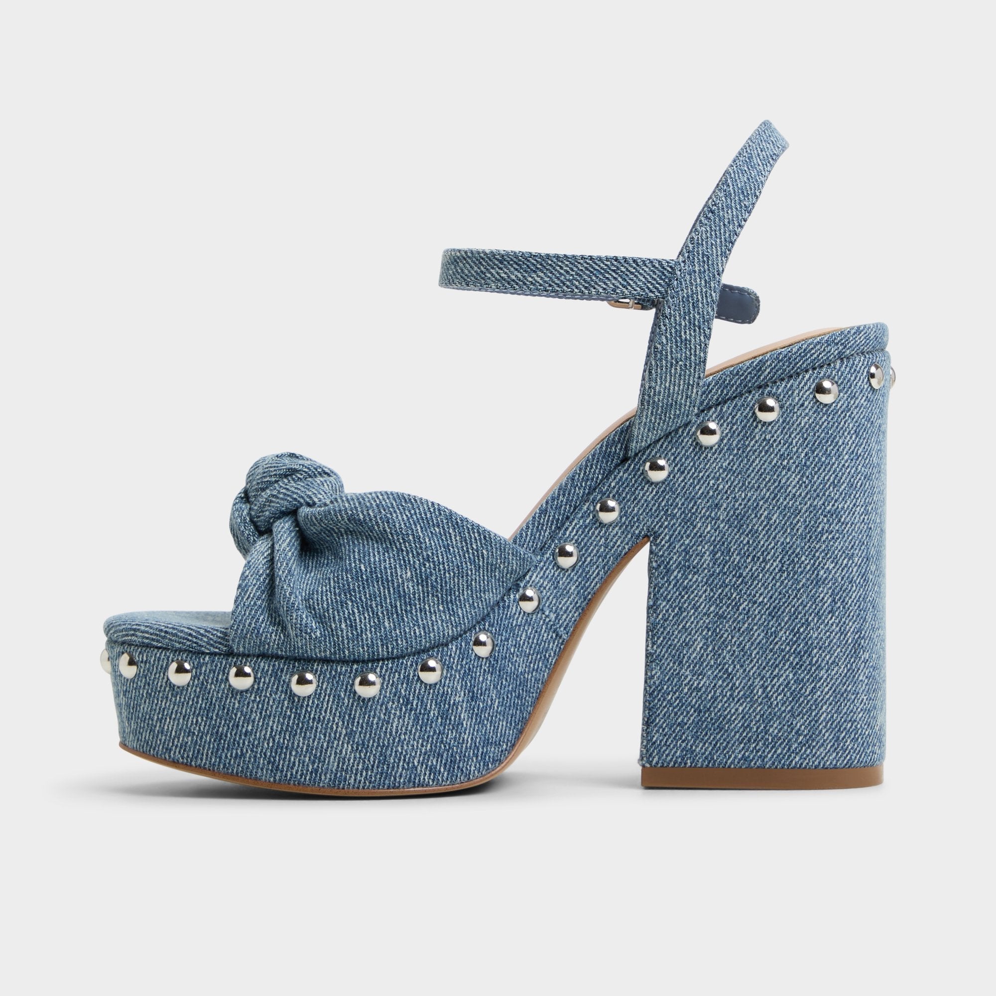 Aldo Ulialdan Blue Combo Women's Platform sandals - Strappy heeled sandal Women