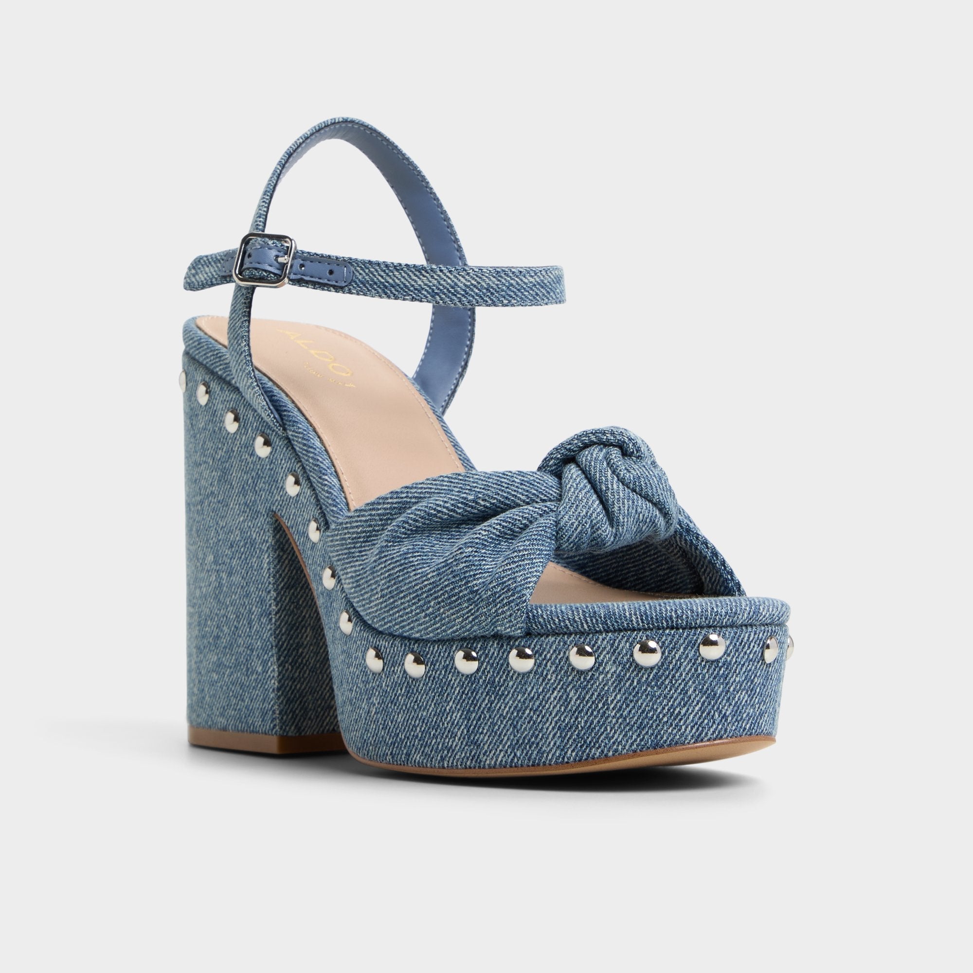 Aldo Ulialdan Blue Combo Women's Platform sandals - Strappy heeled sandal Women
