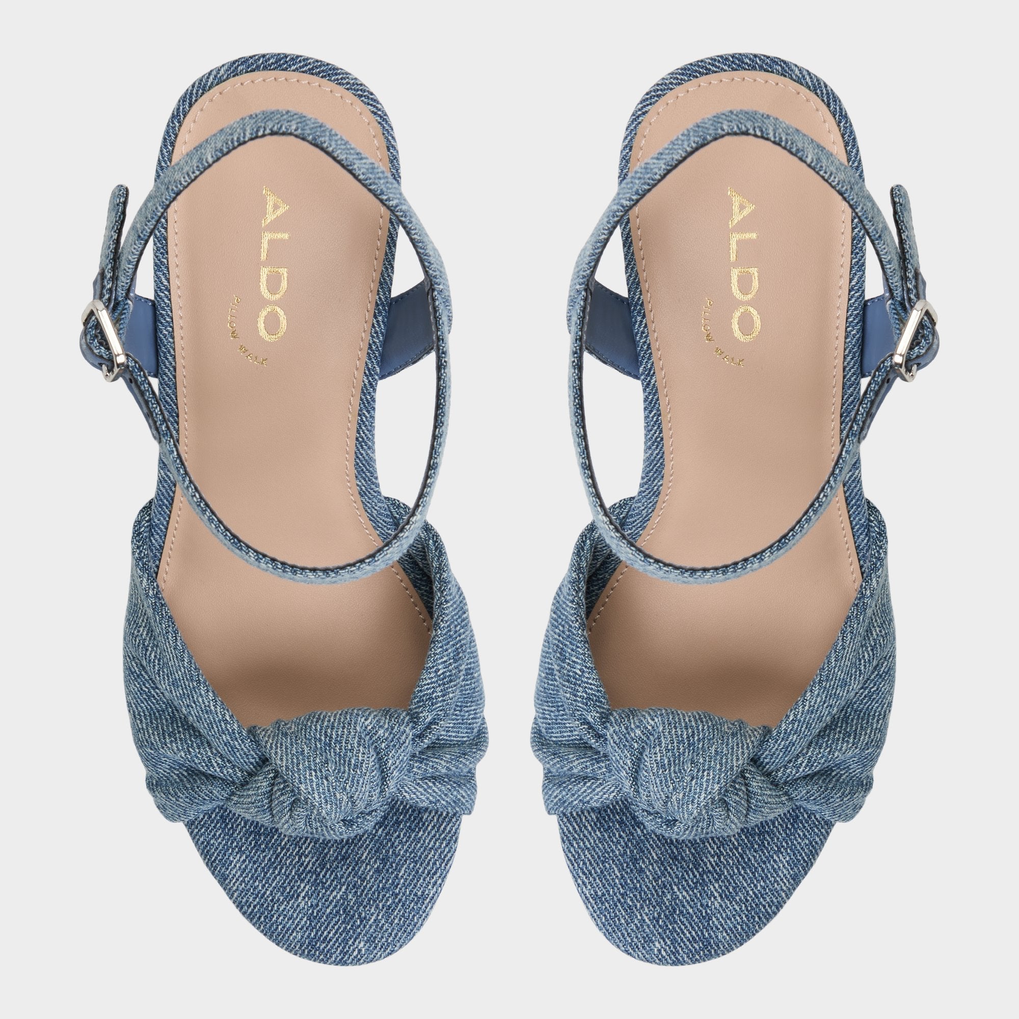 Aldo Ulialdan Blue Combo Women's Platform sandals - Strappy heeled sandal Women
