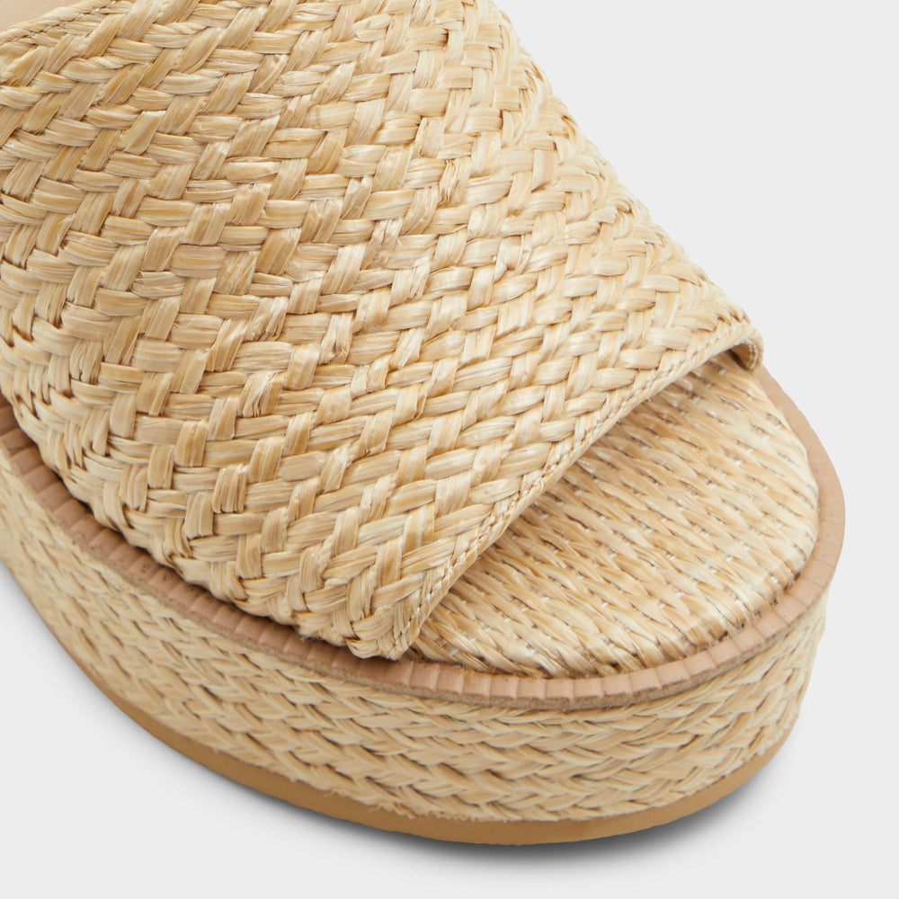 Aldo Midsommar Open Natural Women's Wedges - Wedge sandal, Wedge heel Women