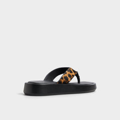 Aldo Grettle Brown Multi Women's Flats - Flip flop, Platform Women