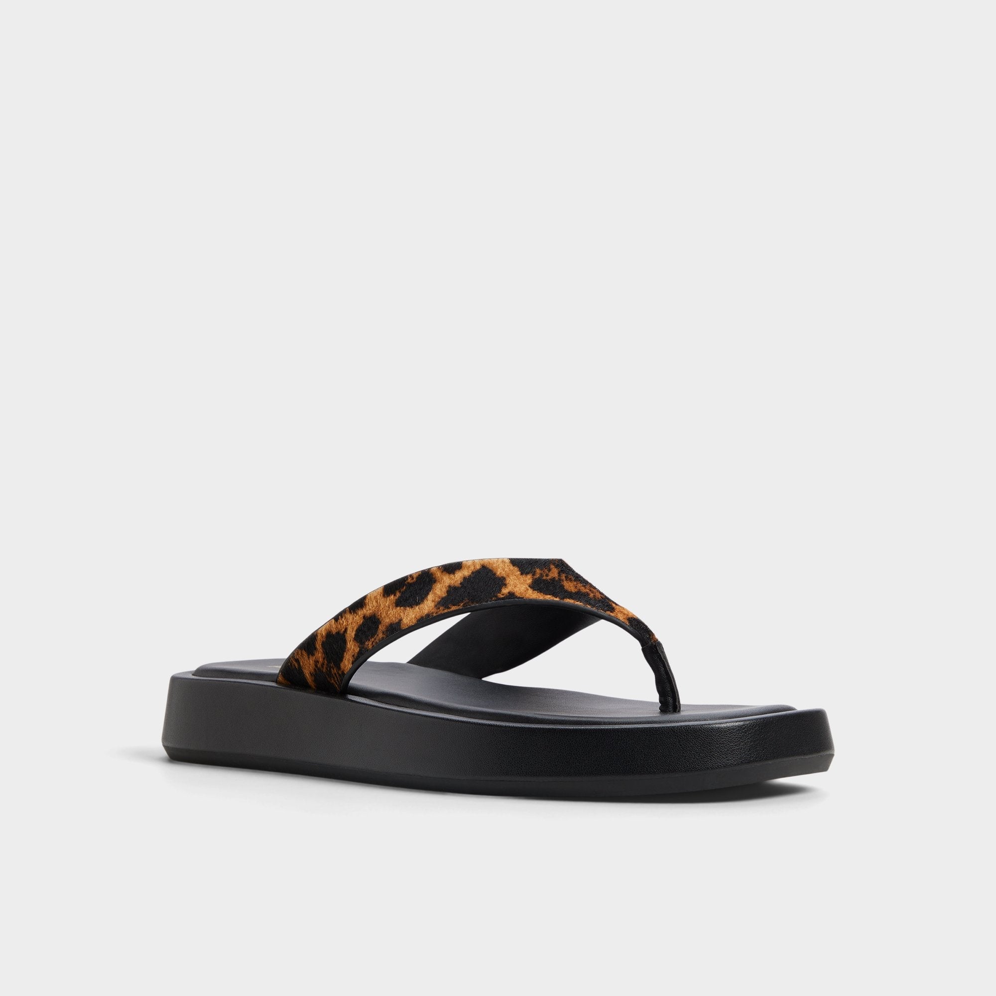 Aldo Grettle Brown Multi Women's Flats - Flip flop, Platform Women