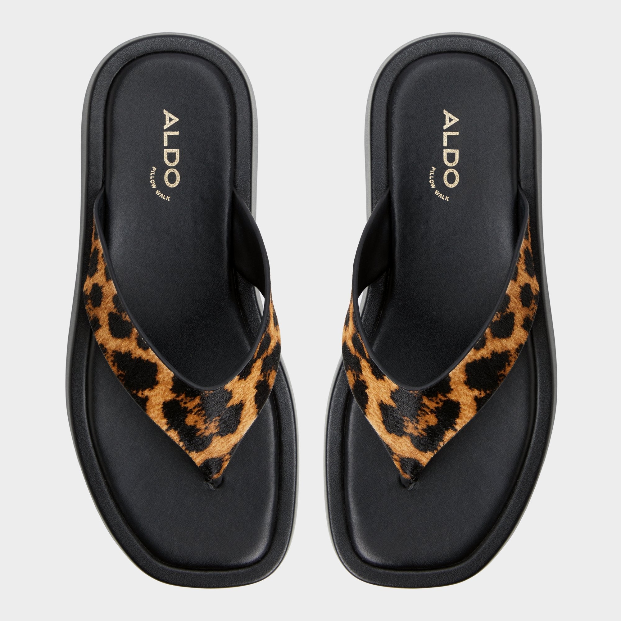Aldo Grettle Brown Multi Women's Flats - Flip flop, Platform Women