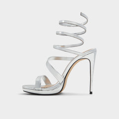 Aldo Katswirl in Silver - Strappy sandal, Stiletto platform Women