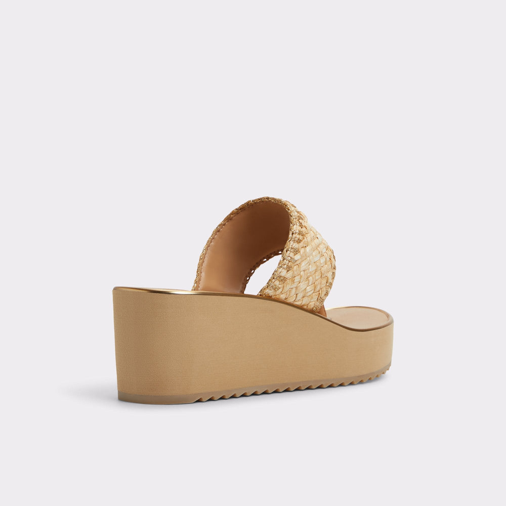 Aldo Penelopy Natural Women's Wedges - Wedge sandal, Wedge heel Women