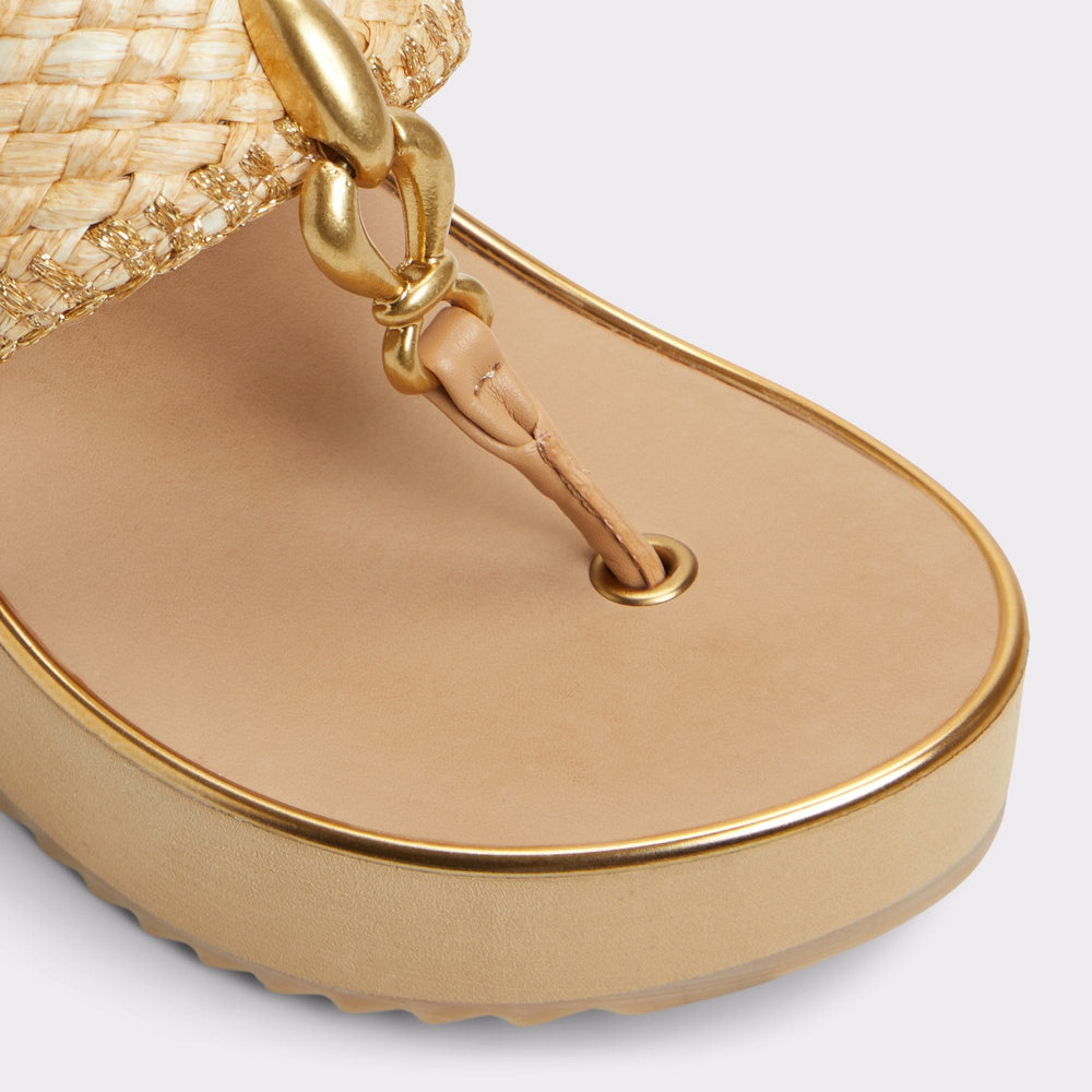 Aldo Penelopy Natural Women's Wedges - Wedge sandal, Wedge heel Women