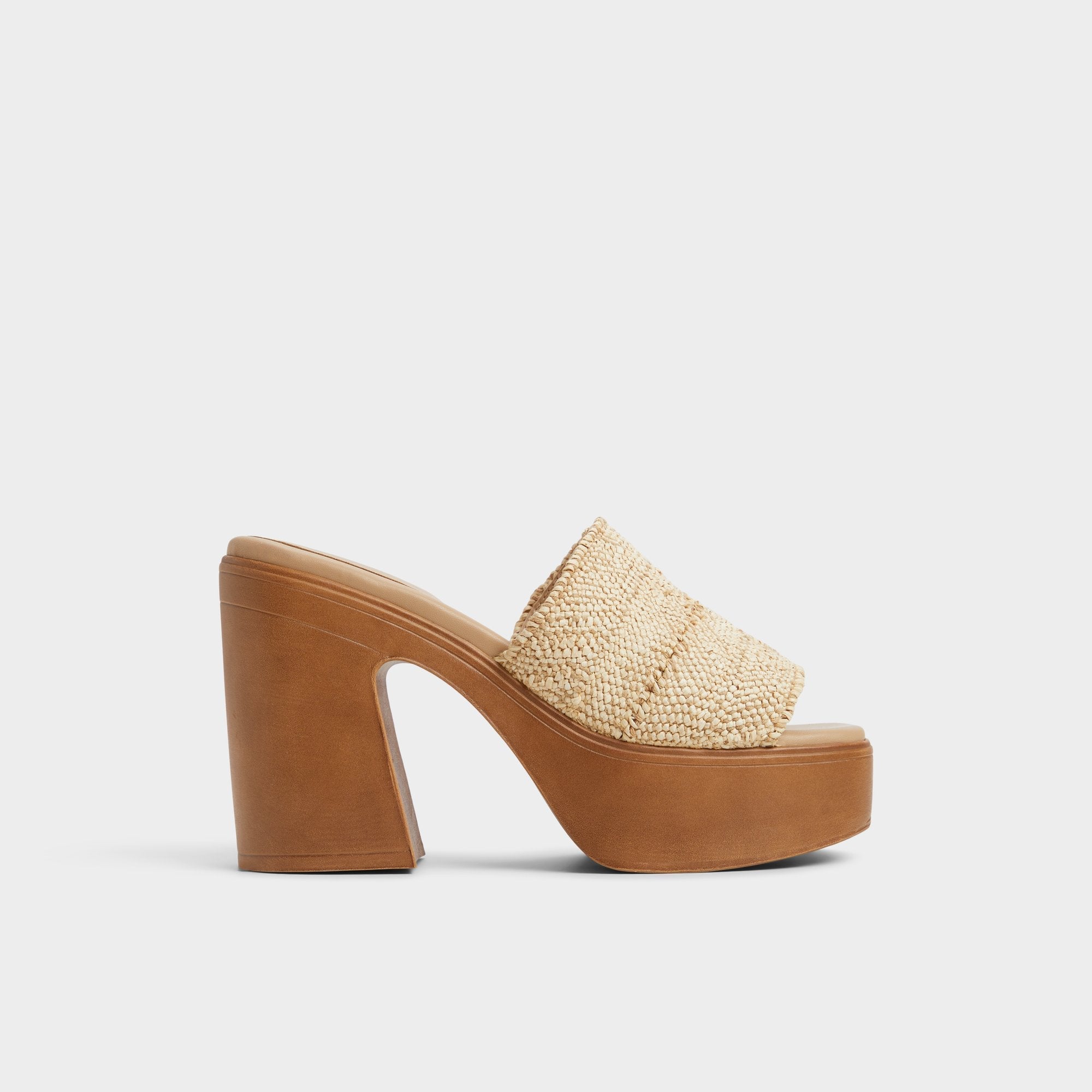 Aldo Maysee Natural Women's Platform sandals - Heeled mule, Platform Women