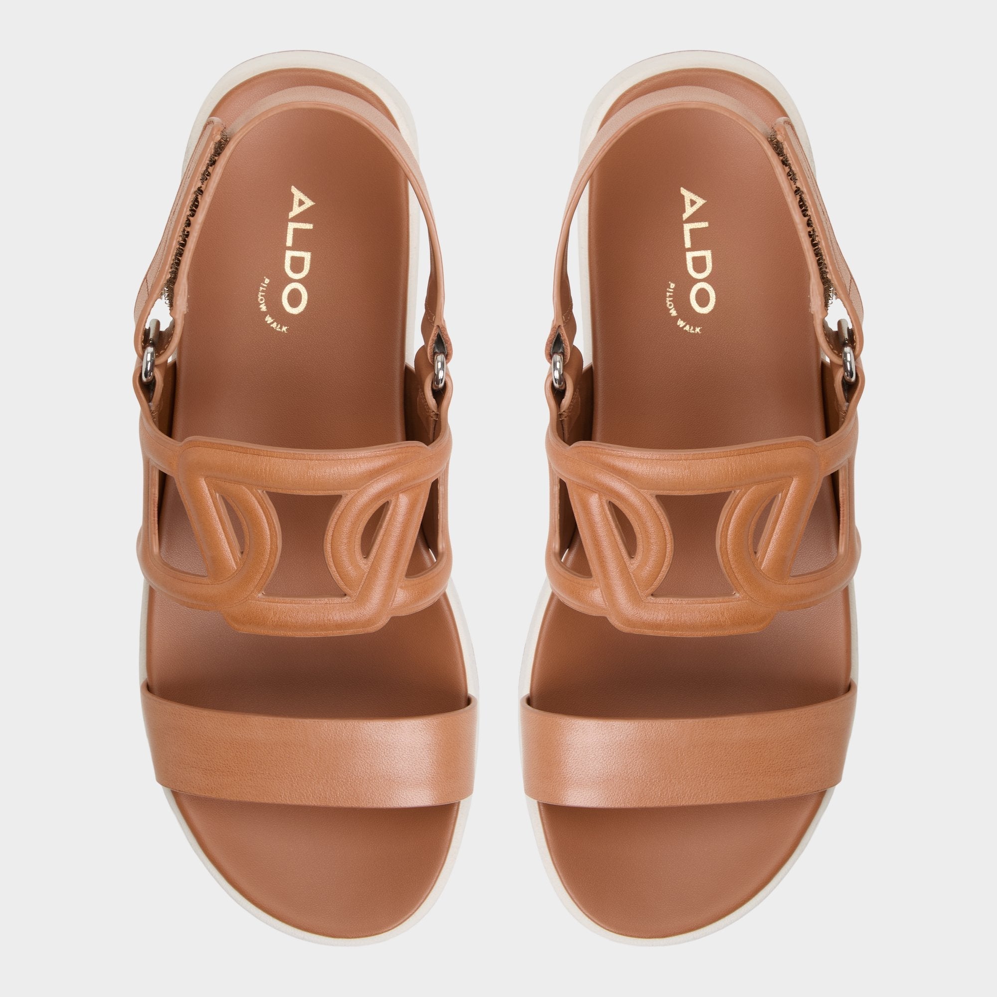 Aldo Onuvia Medium Brown Women's Footbed sandals - Footbed sandal, Flatform Women