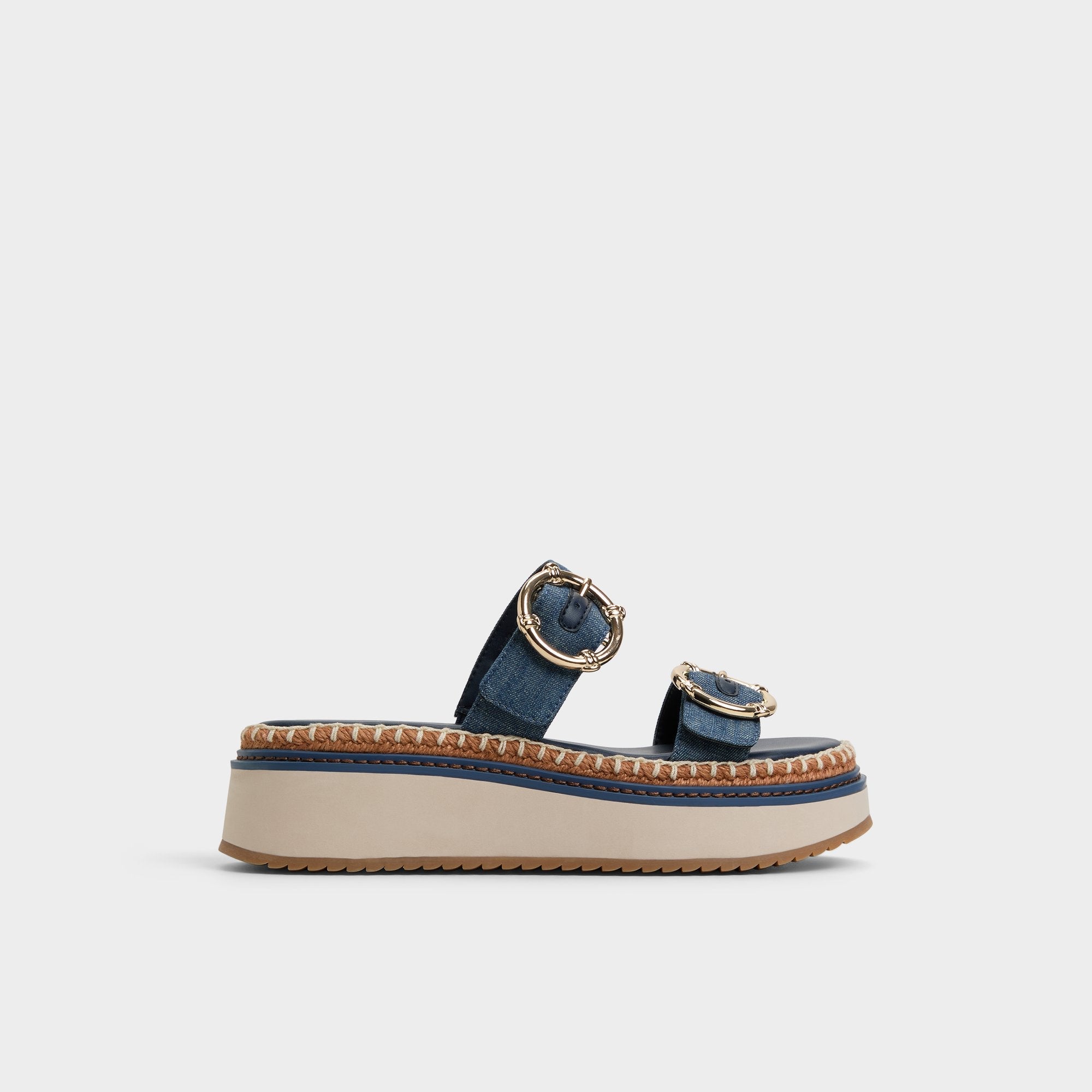Aldo Kaeithien Dark Blue Women's Platform sandals - Slide sandal Women