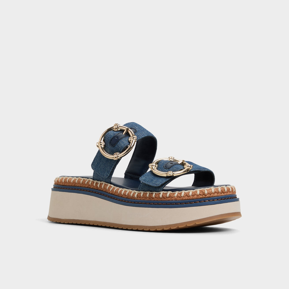 Aldo Kaeithien Dark Blue Women's Platform sandals - Slide sandal Women