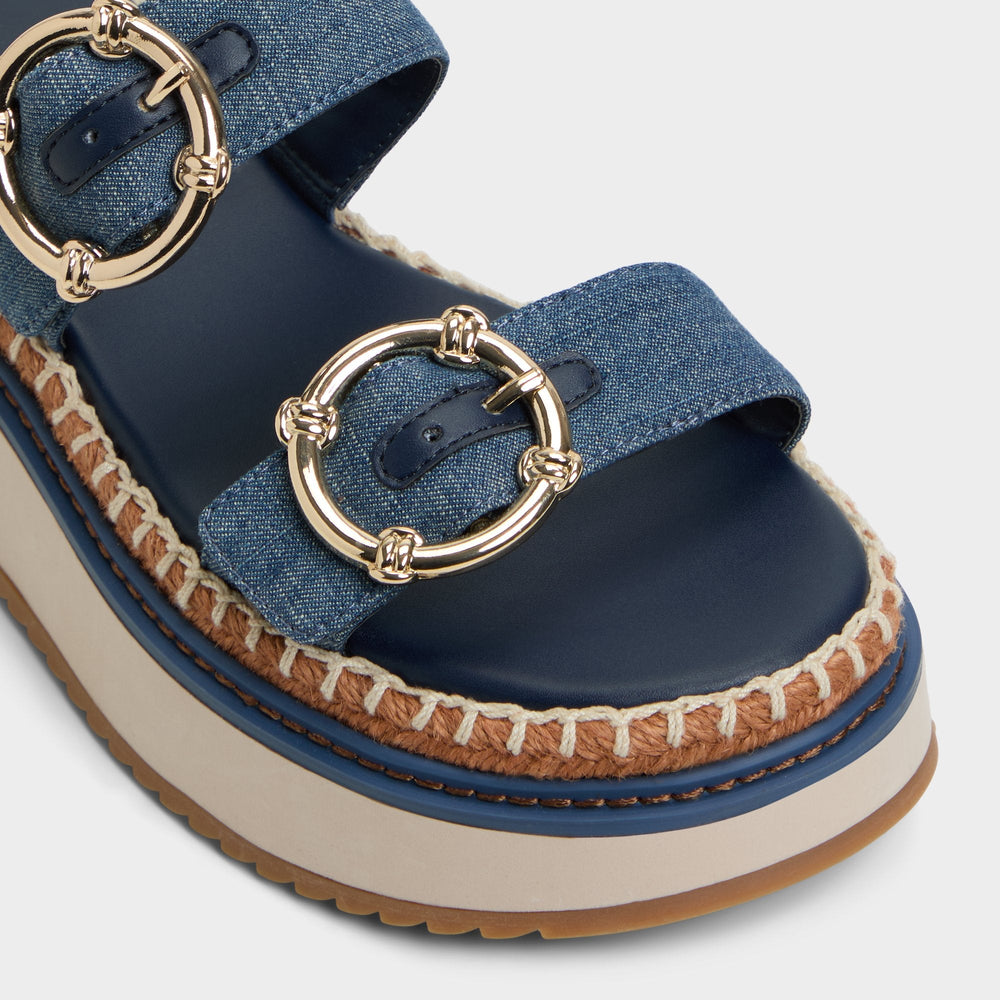 Aldo Kaeithien Dark Blue Women's Platform sandals - Slide sandal Women