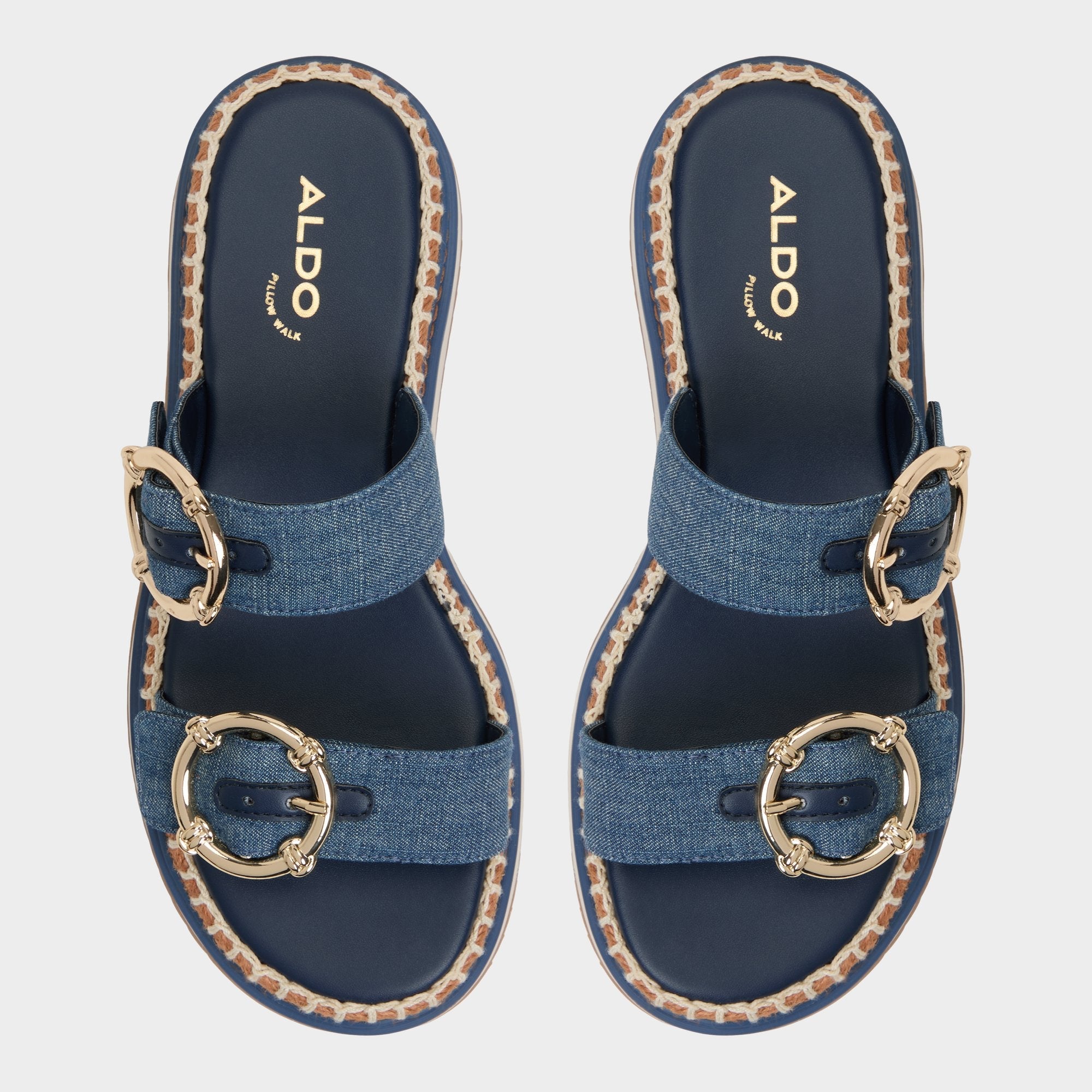 Aldo Kaeithien Dark Blue Women's Platform sandals - Slide sandal Women