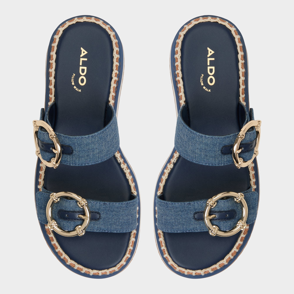 Aldo Kaeithien Dark Blue Women's Platform sandals - Slide sandal Women