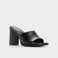 Aldo Re in Sophia Black - Heeled mule, Block heel Women|New