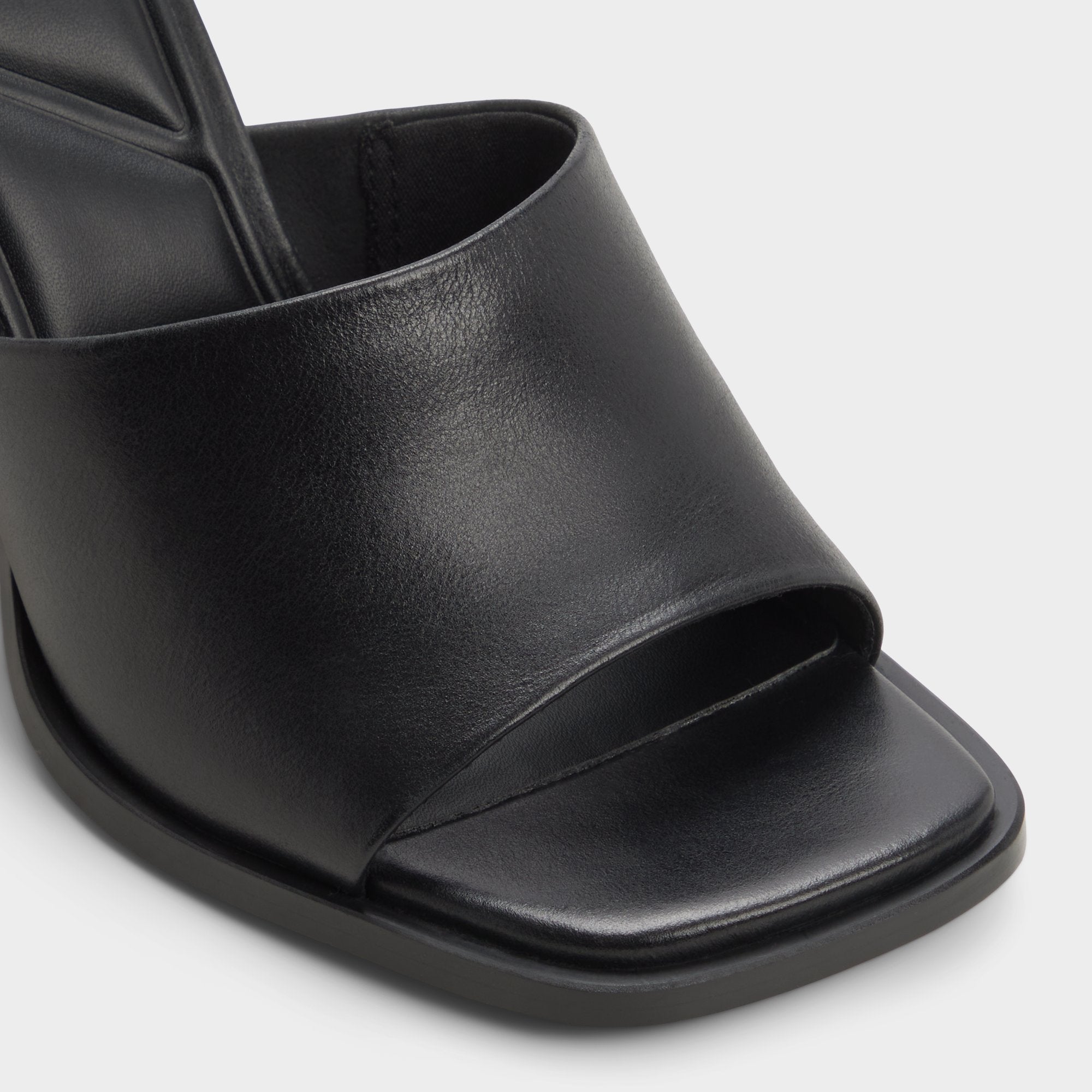 Aldo Re in Sophia Black - Heeled mule, Block heel Women|New