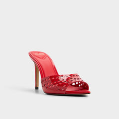 Aldo Lovemule in Medium Red - Heeled mule, Stiletto heel Women|New